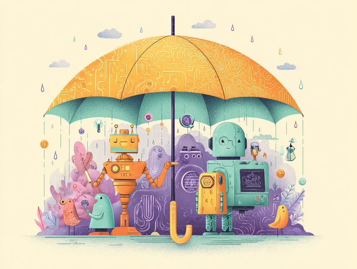 AI as an umbrella term encompassing machine learning and other technologies
